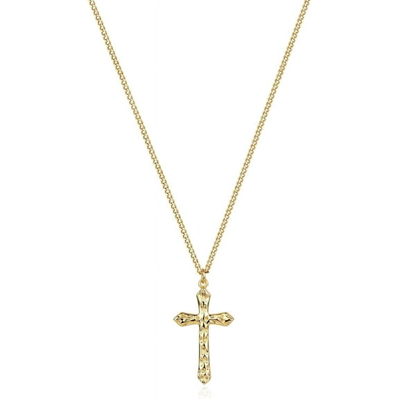 Gold Cross Necklace 14K Gold Plated Dainty Gold Cross Pendant Necklace For Women Delicate Necklace Jewelry[o6632]
