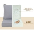 thumbnail image 7 of Outdoor Deep Seat Cushions Set of 2 – 24x24 Inch Waterproof Patio Cushions with Removable Covers, Fade-Resistant & Adjustable Straps for Sofa, Chair, Couch – Machine Washable Furniture Cushions, 7 of 7