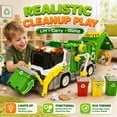 thumbnail image 4 of JoyStone Large Garbage Truck Toy with Lights & Music, Recycling Truck Playset with 2-Car Launcher, 4 Trash Bins and Movable Mechanical Arms for Kids Ages 3+, 4 of 10
