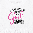 thumbnail image 4 of Inktastic Baby I Am Proof That God Answers Prayers Girls Baby Dress, 4 of 5