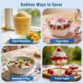 thumbnail image 4 of Suteck Yogurt Maker with 8 Glass Jars, Temp Adjustable Control Yogurt Machine, Homemade Greek & Probiotic Yogurt, BPA-Free, 48 oz Total,, 4 of 8