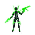 thumbnail image 2 of 3D Printed Finished Titan Robot Action Figure Set with 9 Unique Weapons and Flexible Joints for Collectors Desktop Ornament Green, 2 of 6