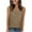 Khaki, variant on BLVB Summer Tank Tops for Women Dressy Casual Cami Shirts Sleeveless V Neck Basic Tees Plain Loose Tshirts