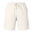 thumbnail image 4 of Iyufng Plus Size Shorts for Women Stretch Workout Gym Sweat Shorts with Pockets Solid Color Elastic Waist Drawstring Summer Athletic Shorts, 4 of 8