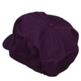 thumbnail image 5 of Cotton Elastic Big Size Newsboy Cap - Purple XL-2XL, 5 of 5