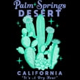 thumbnail image 2 of Junior's Lost Gods Palm Springs Desert California Cacti Graphic Oversized T-Shirt, 2 of 2