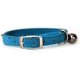 thumbnail image 5 of Veeki Collar ajustable de terciopelo suave y seguro para gatos con diamantes brillantes y campanas, 11 pulgadas para perros y gatos pequeños (azul), 5 of 5