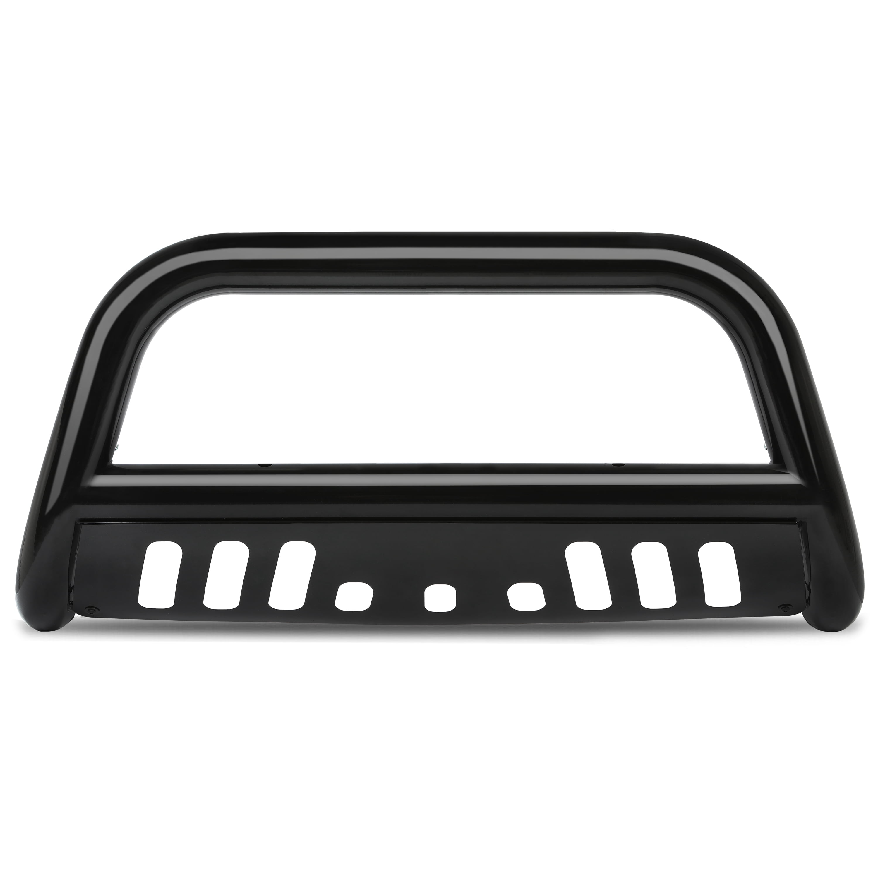 Kojem 3’’ Front Bumper Bull Bar Brush Push Fits 2007-2020 Chevy Silverado GMC Sierra Tubing Black with Instruction