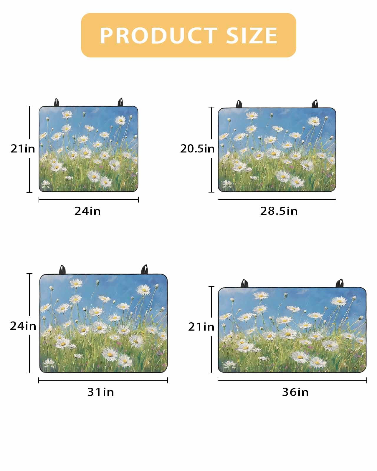 nqOlkjepod Large Induction Cooktop Protector Mat 24"x21", Spring Floral Stove Top Covers for Electric Stove, Modern Oil Painting Farmhouse Flower White Stove Burner Cover Mats, Glass Top Stove Cover