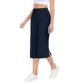 thumbnail image 2 of LWFFDAW Yoga Capri Pants for Women High Waist Drawstring Straight Leg Running Pants Breathable Comfy Gym Athletics Capris with Pockets, 2 of 10