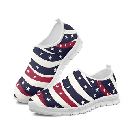 

RMMRIYUR The Star-Spangled Banner Sneakers for men Slip-on sneakers Suitable for various occasions Casual comfortable and lightweight Walking Shoes Fitness Shoes