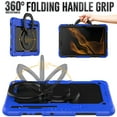 thumbnail image 3 of for Samsung Galaxy Tab S8+ Plus/S7 FE/S7+ Plus Case 12.4 inch, 360 Rotating Shockproof Cover with Stand, Handle, Shoulder Strap (SM-X800/T730/T970), Blue, 3 of 7