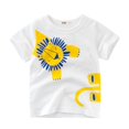 thumbnail image 1 of Chandails pour Tout-Petits Garçons en Coton à Imprimé, Manches Longues, Chandail à Col Rond, Hauts, T-Shirts, Gris, 6T, 1 of 3
