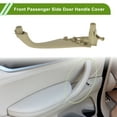 thumbnail image 2 of Cubierta de tirador de panel de puerta del lado del pasajero delantero para BMW 5 Series G30 2017-2021, manija de puerta interior, cubierta de tirador de puerta, beige, ABS, 1 juego, 2 of 6