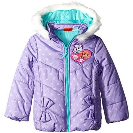 Nickelodeon Paw Patrol Puffer, Toddler Girls, 3T, Purple