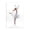Graceful Ballerina White, variant on Stupell Industries Contemporary Bright Hued Dancing Ballerina Black Floating Frame Canvas Art, 17 x 25, by Leon Devenice