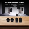 thumbnail image 3 of 4 Pack Camera Combo Pack Hot Shoe Mount Adapter Cold Shoe Mount Adapter 1/4 Inch Hot Shoe Flash Shoe, 3 of 5