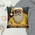 thumbnail image 2 of Nawypu  Black Santa Christmas Decorations African American Christmas Pillow Covers for Living Room Couch and Sofa (Black Girl Angel), 2 of 5