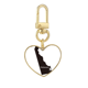 thumbnail image 1 of Llavero de Metal Unbranded Corazón Dorado Silueta, 1 of 3