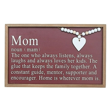 IH Casa Decor Framed Definition Of Mom Sign