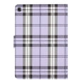 thumbnail image 5 of Case for Lenovo Tab M10 (3rd Gen) 10.1 inch, Plaid Design Cute Stylish  Shockproof Cover with Kickstand Magnetic Flip Case for Lenovo Tab M10 (3rd Gen),Purple, 5 of 6