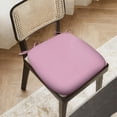 thumbnail image 4 of 17.3''x16.1'' Thick Chair Cushions for Dining Chairs,1 Pack WaterProof Easy Clean Kitchen Chair Pads with Ties ,High Elastic Foam Soft Chair Cushions for Office Desk Living Room(pink), 4 of 5