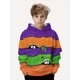 thumbnail image 3 of Sudadera con capucha para niños con estampado navideño de Papá Noel y renos, sudadera informal de manga larga para niños, sudadera para niños, tops de primavera y otoño, 3 of 5