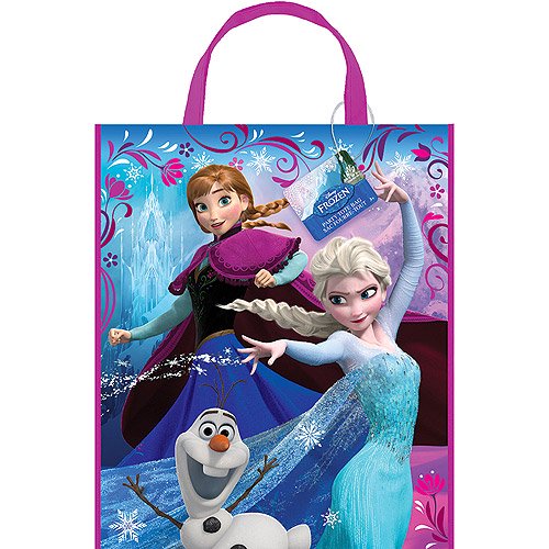Large Plastic Disney Frozen Favor Bag, 13" x 11"