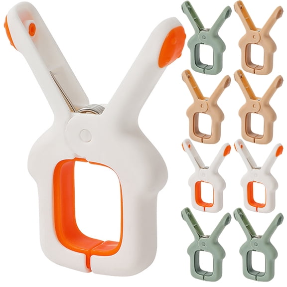 Dytern clothespin 9Pcs Clothespins Reusable Laundry Pegs Strong Grip Plastic Clothespins Clothes Clips for Towel,3.54"X2.56"X0.59"