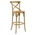 thumbnail image 2 of Modway Gear 43.5" Modern Style Elm Wood Bar Stool in Natural Finish, 2 of 10