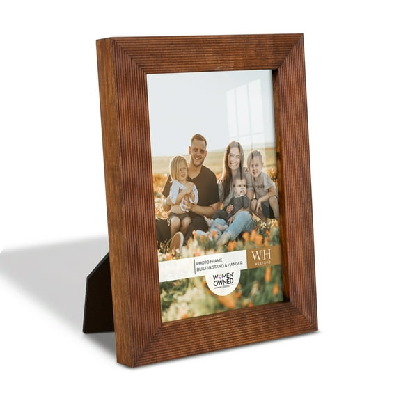 Traditional Walnut Tone Picture Frame, 4 x 6