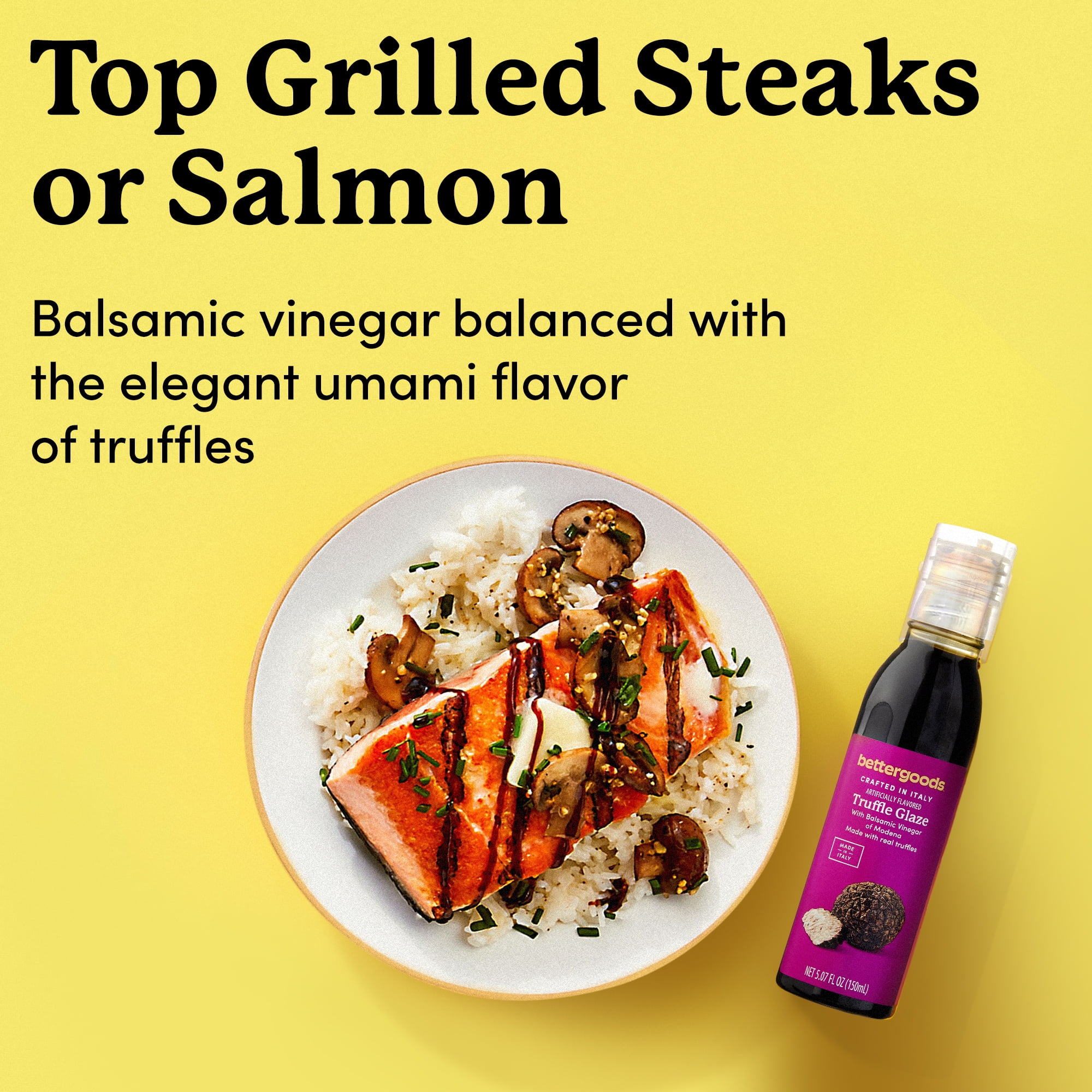 bettergoods Truffle Glaze with Balsamic Vinegar of Modena, 5.07 fl oz