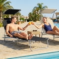 thumbnail image 2 of Outsunny Adjustable Reclining Lounger w/ Sun Shade, 2 of 10