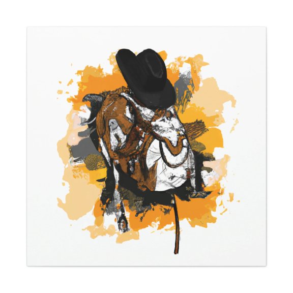 Saddle on the Wall - Canvas