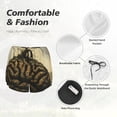 thumbnail image 4 of Balery Surreal Brain Tree Pantalones cortos deportivos para mujer con forro y dos bolsillos, elásticos, para entrenamiento, gimnasio, yoga-Medium, 4 of 7