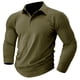 thumbnail image 1 of pstuiky Camisas casuales de manga larga para hombre, Blusa con botones y solapa de color liso para hombre camisetas de hombre xxl, 1 of 6