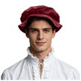 thumbnail image 5 of OJSFQUFP Medieval Men's Hat Soft To The Simple and Versatile Solid Color, 5 of 5