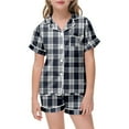 thumbnail image 2 of Winter Outfits Teens Girls Outfits Hildren's Shirt And Pants Set Christmas Pyjamas Set With Pockets Christmas Set, 2 of 4