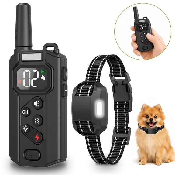 Dog Shock Collar, 2625Ft Dog Training Collar with Remote for 10-120lbs Dog, Waterproof Electric Dog Collar with 3 Training Modes, Safety Shock