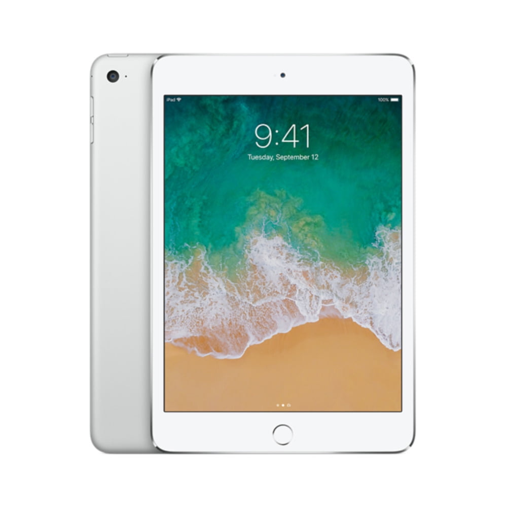 Apple iPad Mini 4 - WIFI + Cellular - 128GB Silver (Scratch and 