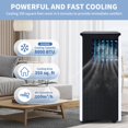 thumbnail image 4 of DENBIG Aire acondicionado portátil de 8000 BTU, unidad de aire acondicionado portátil con deshumidificador incorporado y ventilador de refrigeración para habitaciones de hasta 350 pies cuadrados, temp, 4 of 5