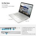 thumbnail image 4 of HP 14" FHD Laptop Computer, AMD Ryzen 3-3250, 32GB RAM, 1TB SSD, Silver, Windows 11 (S mode), 14-fq0110wm, 4 of 6