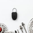 thumbnail image 4 of OULII Cadenas Portable en Acier 1Ensemble Réglable pour Voyage Usage Quotidien Noir, 4 of 8
