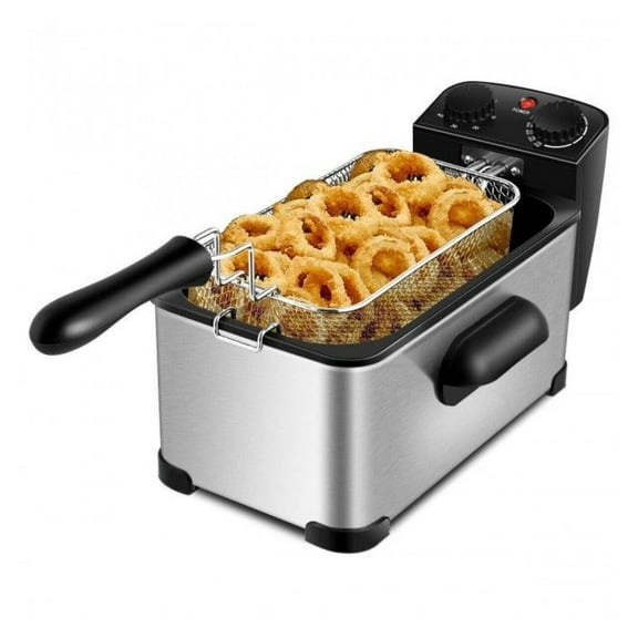Electric Deep Fryer 3.2 Quart, Stainless Steel Fryer with Timer