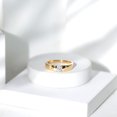 thumbnail image 4 of Rosec Jewels Lab Grown Diamond Mens Engagement Ring - 5 MM - EF-VS Quality, 10K Yellow Gold, US 5.00, 4 of 8
