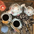 thumbnail image 5 of BTaT- Floral Tea Set, Tea cups (8oz), Tea Pot (38oz), Creamer and Sugar Set, Gift box, 5 of 7
