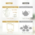 thumbnail image 7 of DUJUST 22 pcs White Porcelain Tea Set for 6, Luxury British Style Tea/Coffee Cup Set with Golden Trim, Beautiful Tea Set for Women, Tea Party Set, Gift Package (With a Stand), 7 of 7
