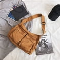 thumbnail image 2 of LHSHID Women's Hipster Hobo Boho Hippie Crossbody Bag Japanese Dark Academia Canvas Sling Packs Grunge Aesthetic Handbags (white), 2 of 6