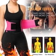 thumbnail image 3 of VENUZOR Waist Trimmer Women's Slimming Belt with Adjustable Hook and Loop Neoprene Black, 3 of 8