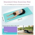 thumbnail image 3 of YR Durable Non-slip NBR Yoga Mat 1/2 Inch Hi-Density Foam Exercise Mat with Carry Bag, IceBlue, 3 of 8
